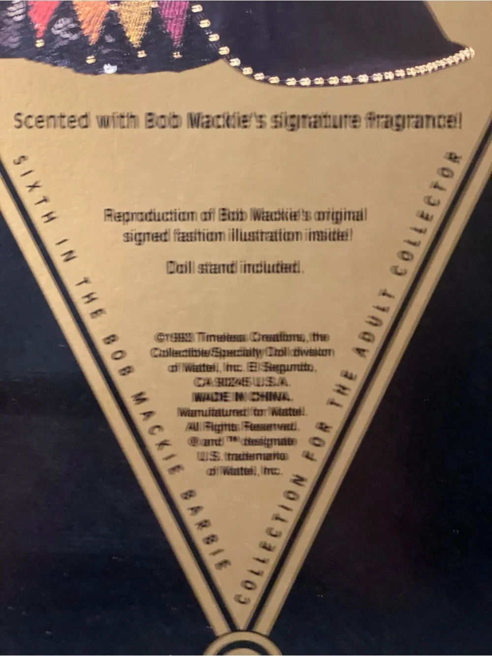 Barbie Masquerade Ball Gold & Black- Bob Mackie